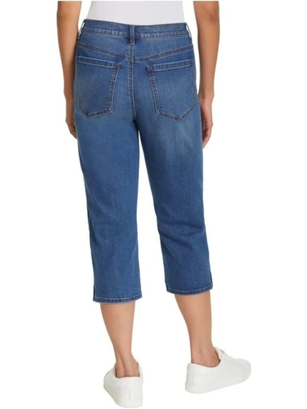 NWT Gloria Vanderbilt Amanda Jean Capris Women's 12  High-Rise Stretch B0714 - Picture 2 of 15